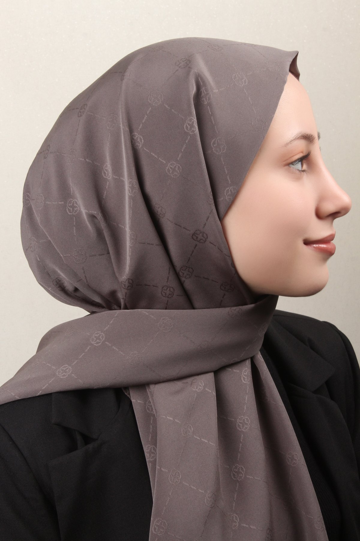 Aker Monogram İcon Şal 4112-15 Duman