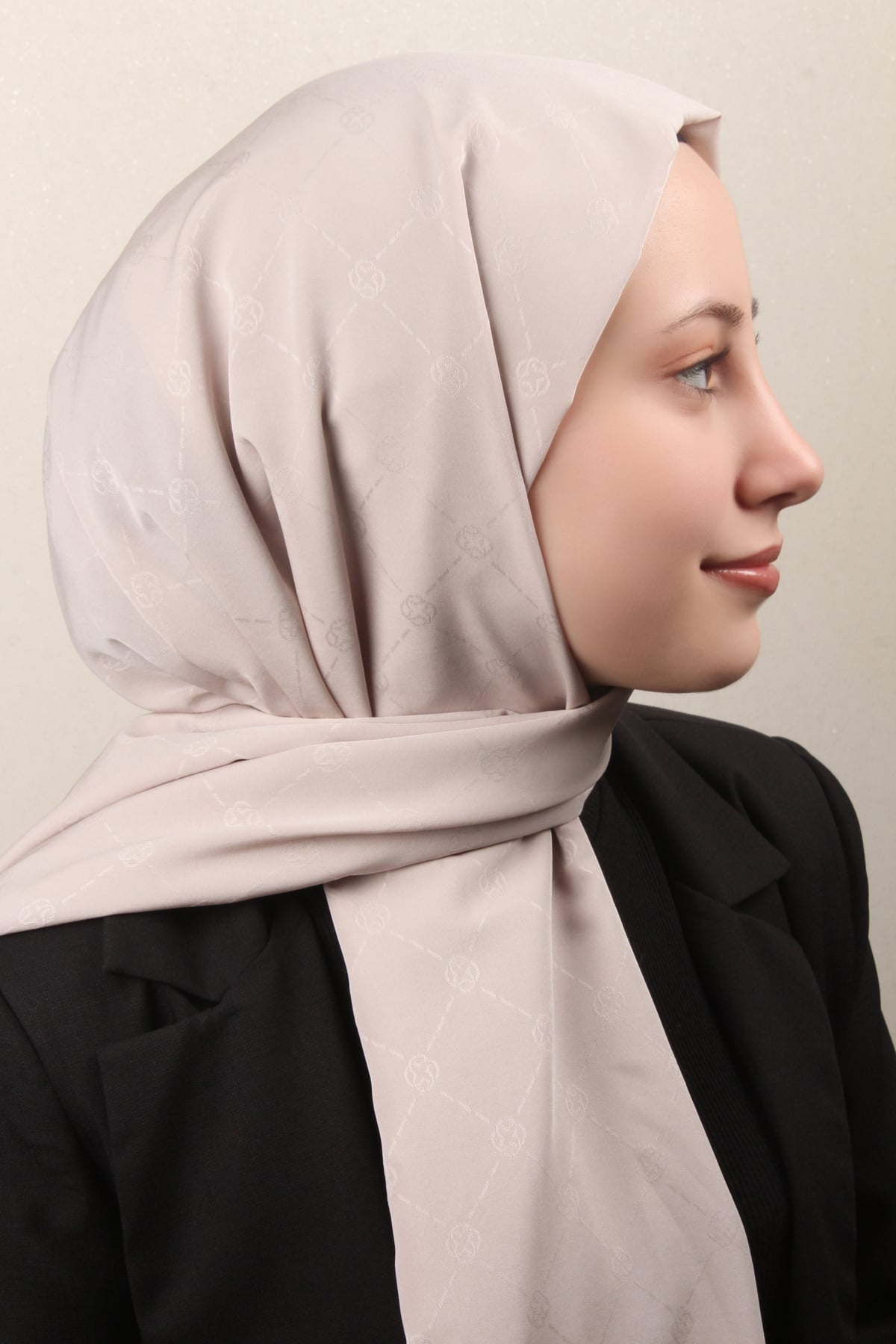 Aker Monogram İcon Şal 4112-17 Taş