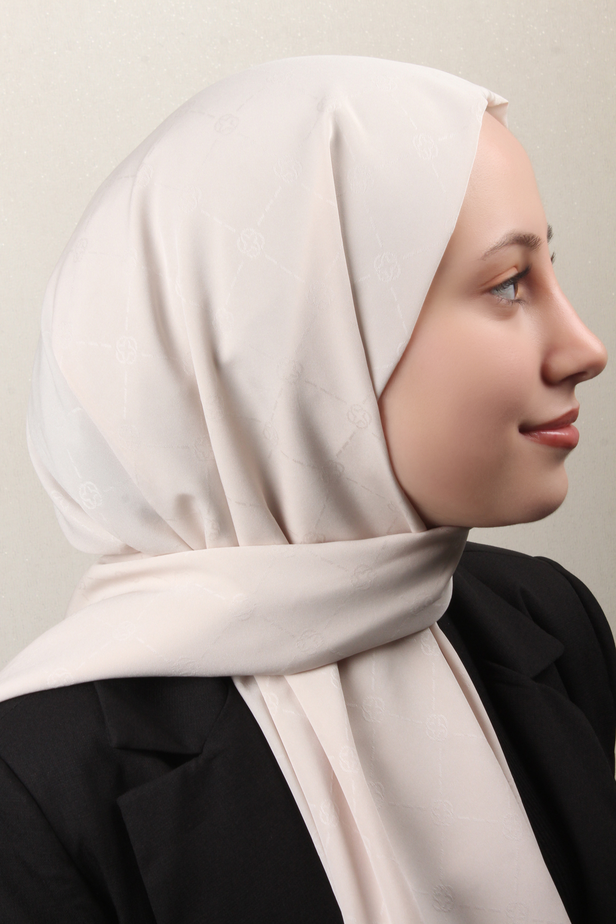 Aker Monogram İcon Şal 4112-8 Kemik