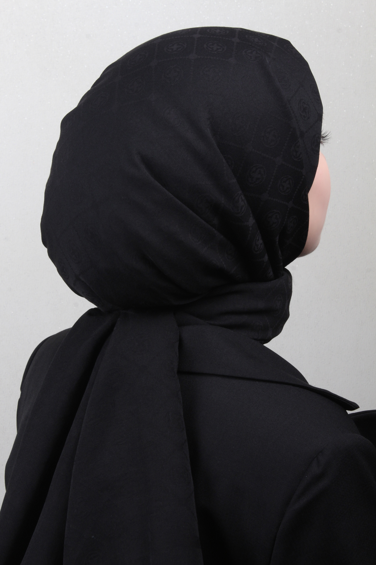Aker Pamuklu Şal 4109-10 Siyah