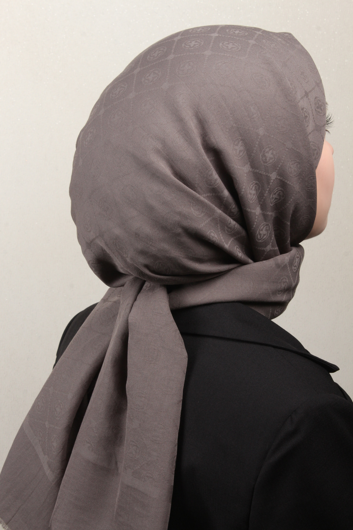 Aker Pamuklu Şal 4109-11 Koyu Duman
