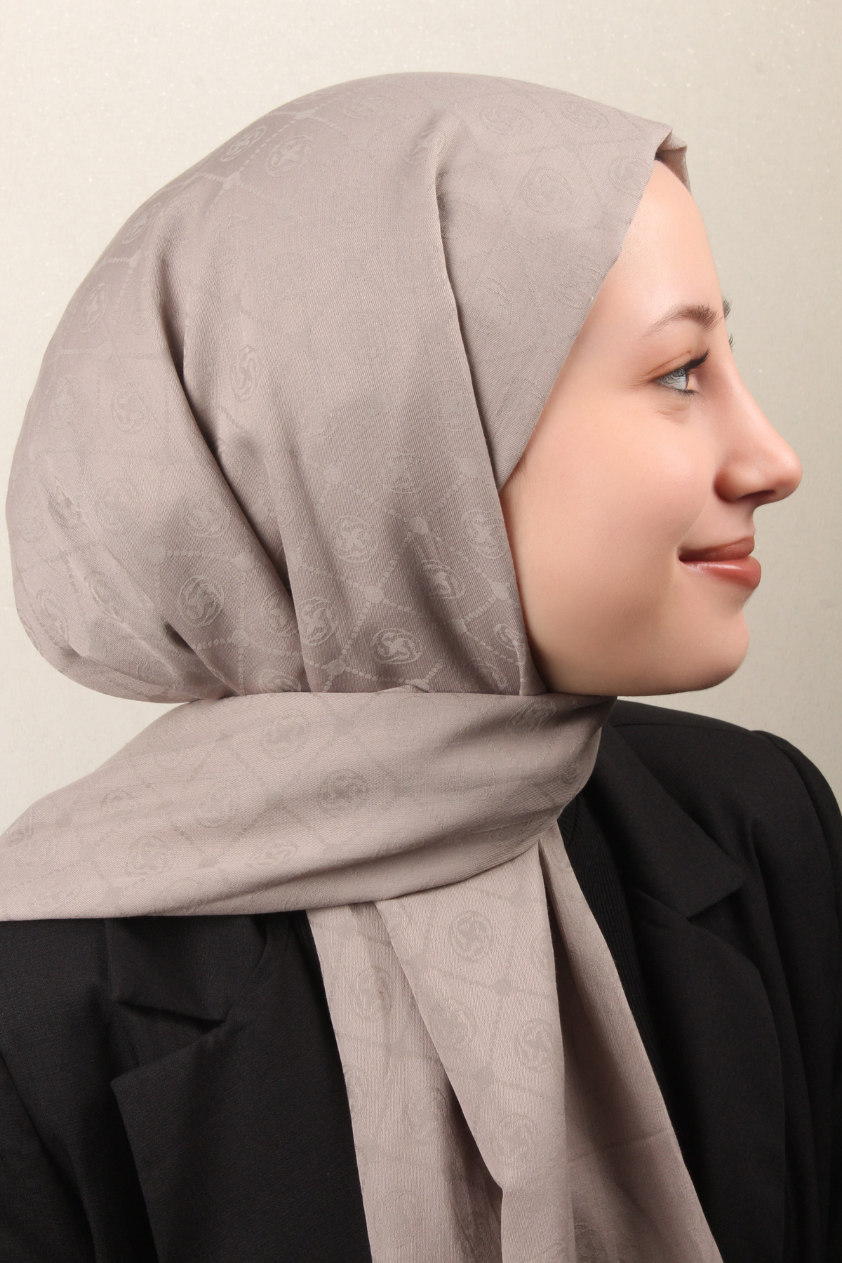 Aker Pamuklu Şal 4109-9 Sütlü Kahve
