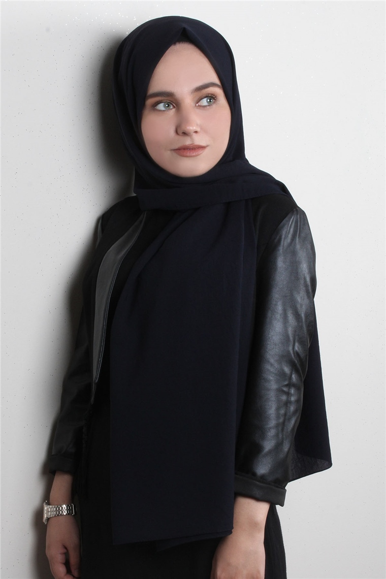 Alfa Medine Şal 1829-11 Koyu Lacivert