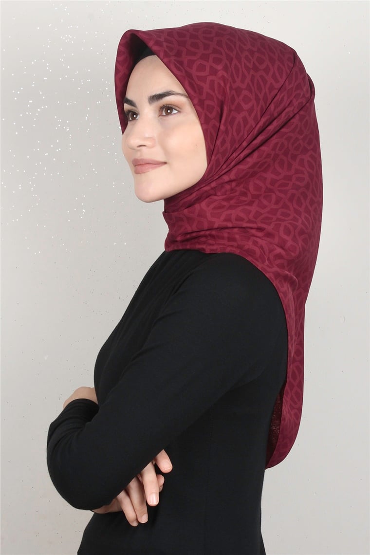 Alya Fresh Eşarp 5252-16 Bordo