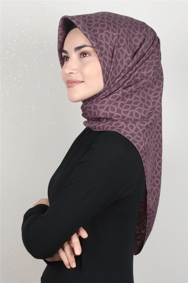 Alya Fresh Eşarp 5252-2 Patlıcan Moru