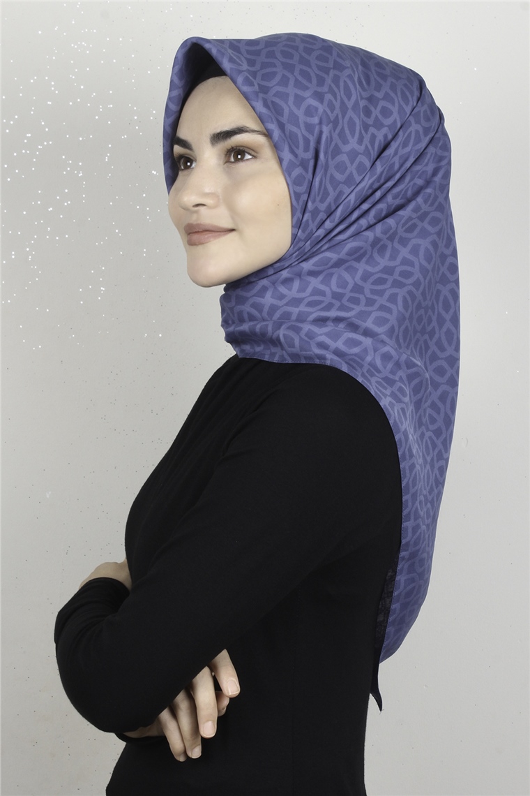 Alya Fresh Eşarp 5252-4 Mavi