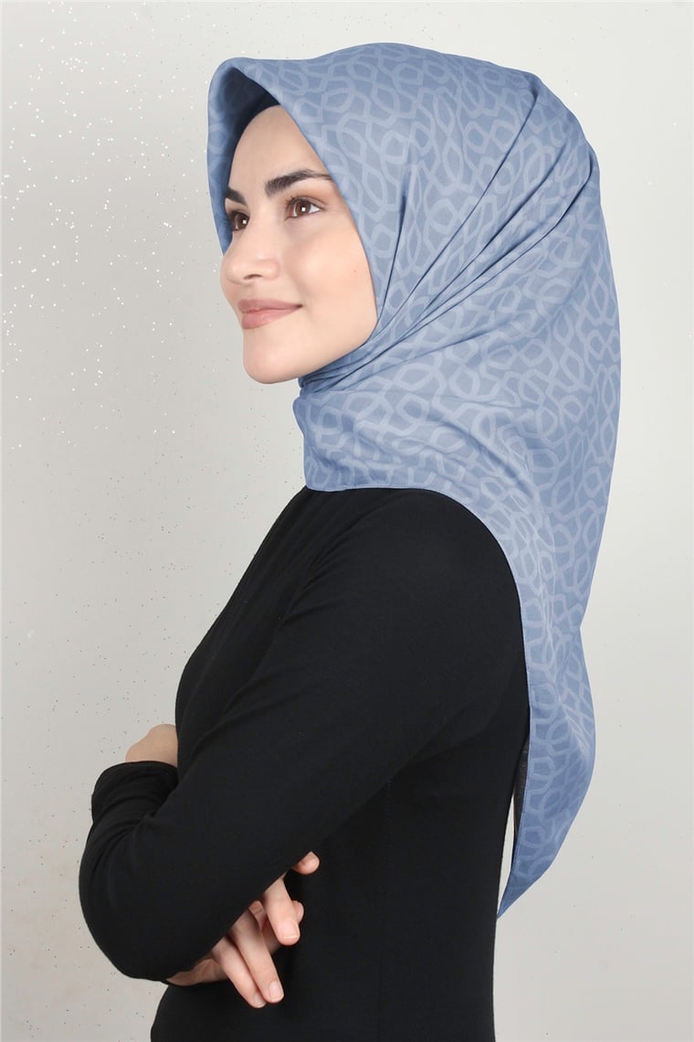 Alya Fresh Eşarp 5252-6 Buz Mavisi