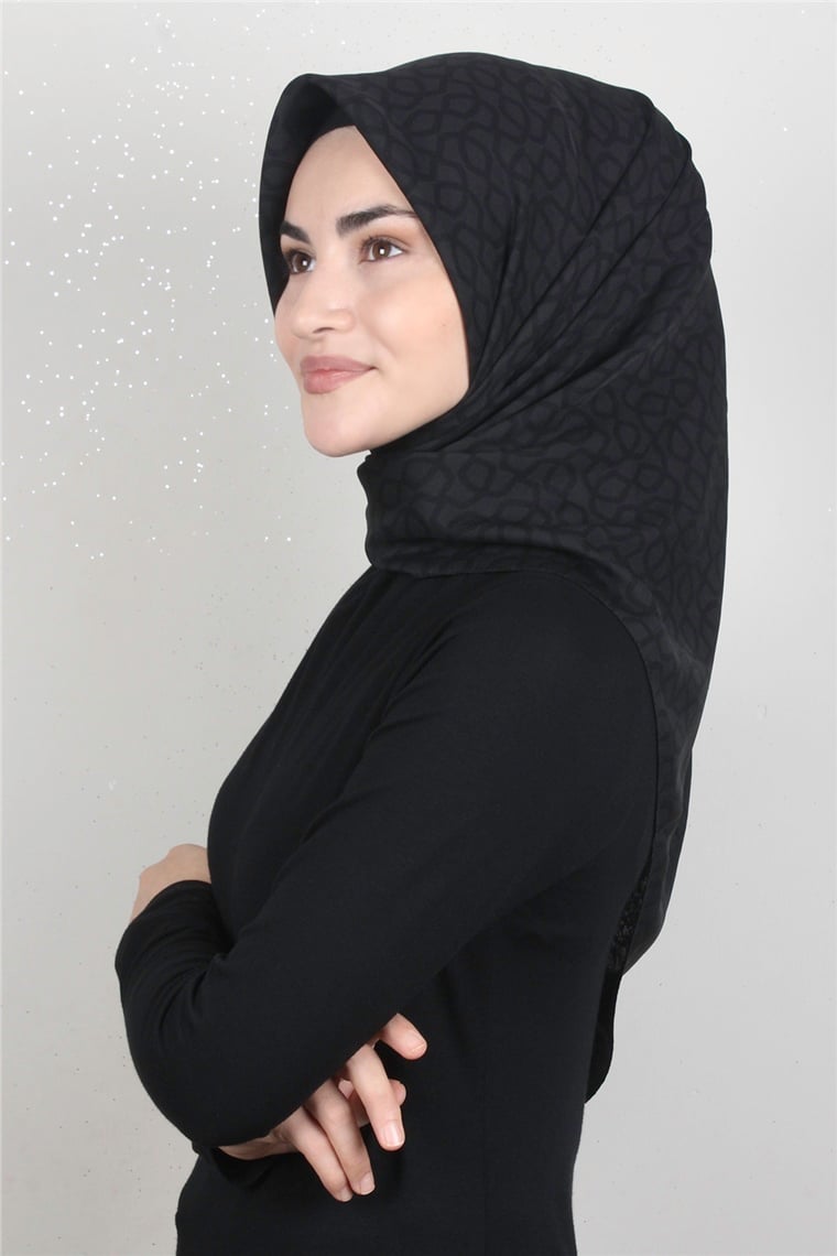Alya Fresh Eşarp 5252-8 Siyah