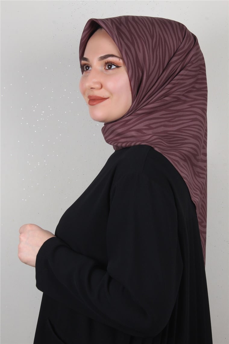 Alya Fresh Eşarp 5253-2 İncir Moru