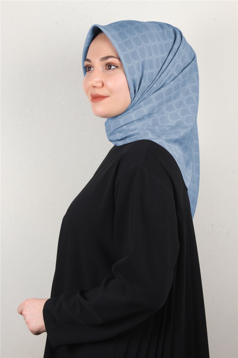 Alya Fresh Eşarp 5353-8 Koyu Buz Mavisi