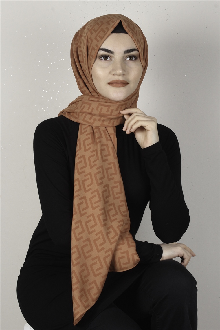 Alya Fresh Şal 2525-17 Kiremit