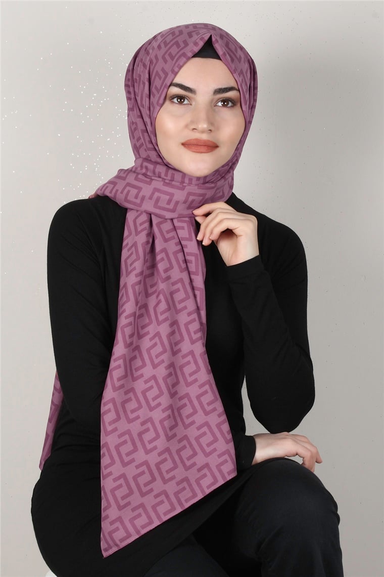 Alya Fresh Şal 2525-22 Gül Kurusu