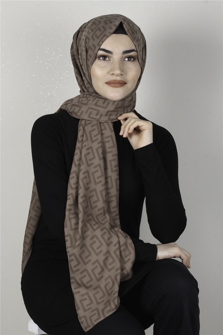 Alya Fresh Şal 2525-24 Sütlü Kahve