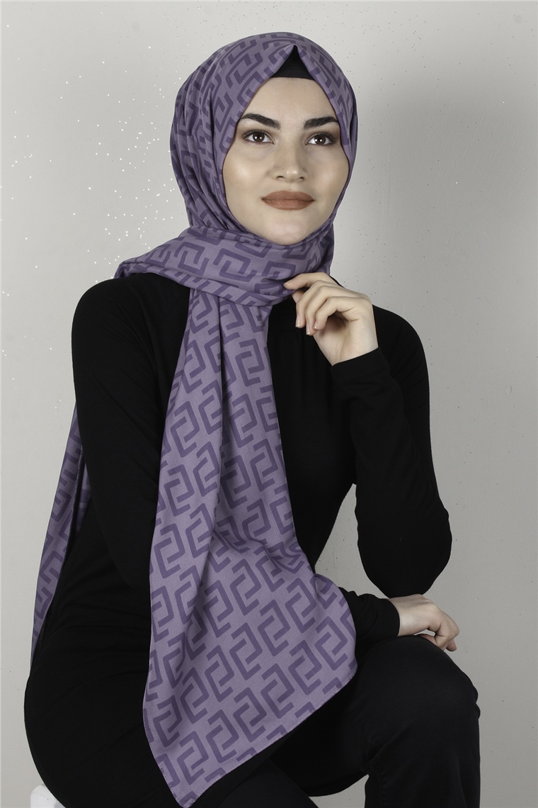 Alya Fresh Şal 2525-3 Leylak