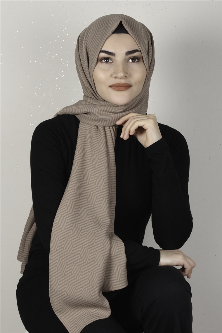 Alya Fresh Şal 2526-11 Sütlü Kahve