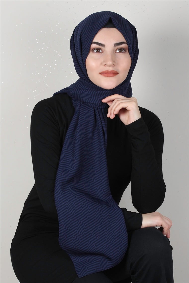 Alya Fresh Şal 2526-16 Lacivert