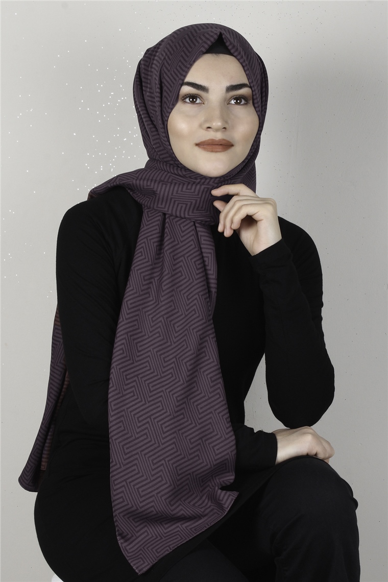 Alya Fresh Şal 2526-23 Mürdüm