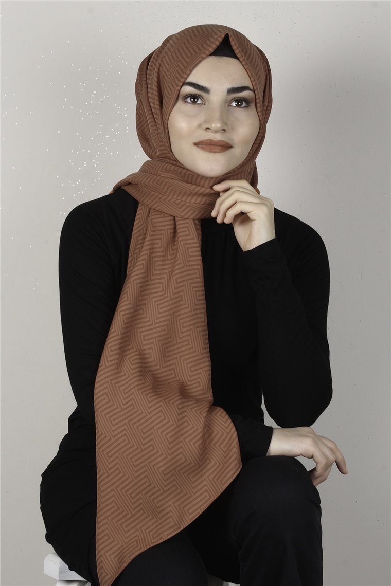 Alya Fresh Şal 2526-7 Kiremit