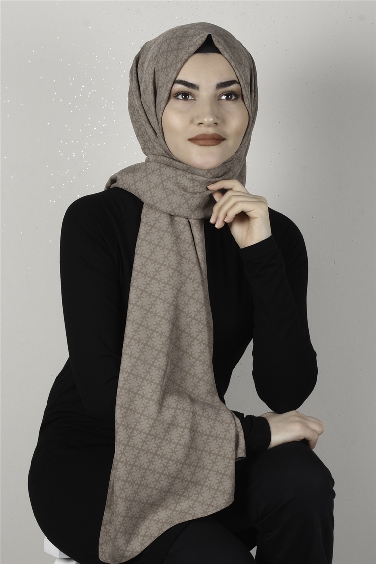 Alya Fresh Şal 2527-11 Sütlü Kahve