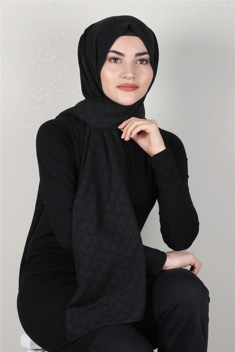 Alya Fresh Şal 2527-16 Siyah