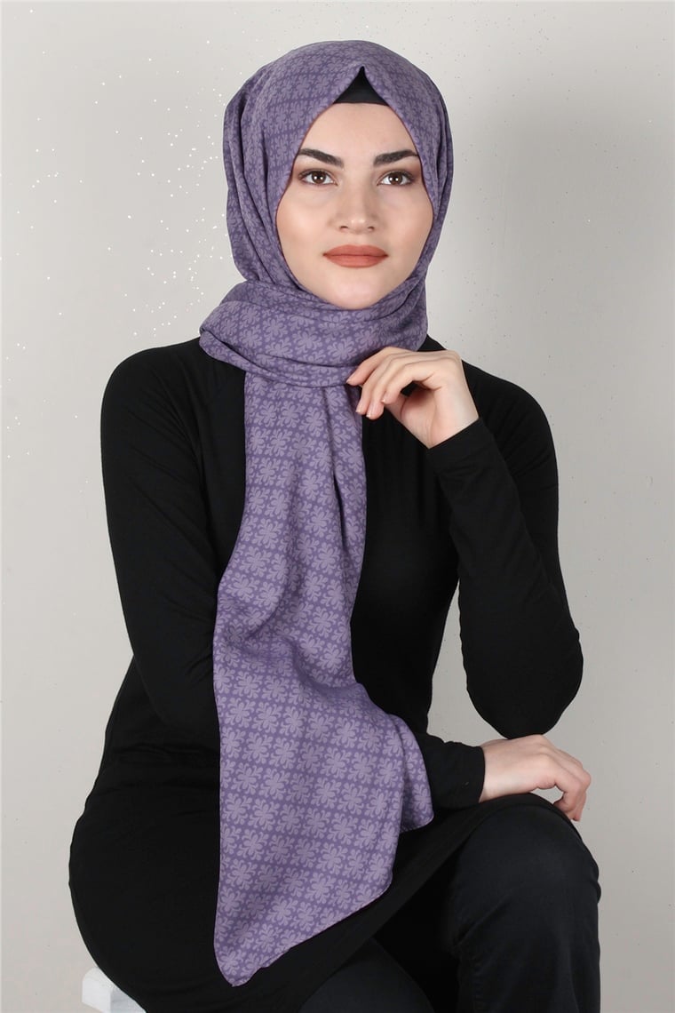 Alya Fresh Şal 2527-4 Leylak