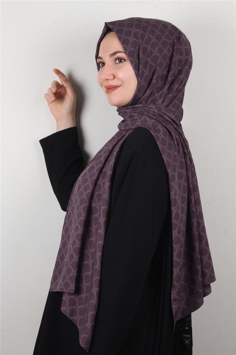 Alya Fresh Şal 2535-3 Mürdüm