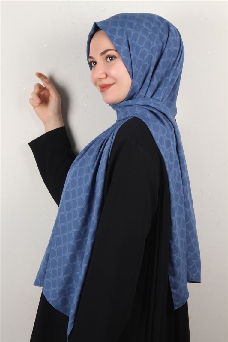 Alya Fresh Şal 2535-4 İndigo