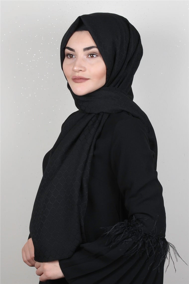 Aqua Şal 1460-5 Siyah