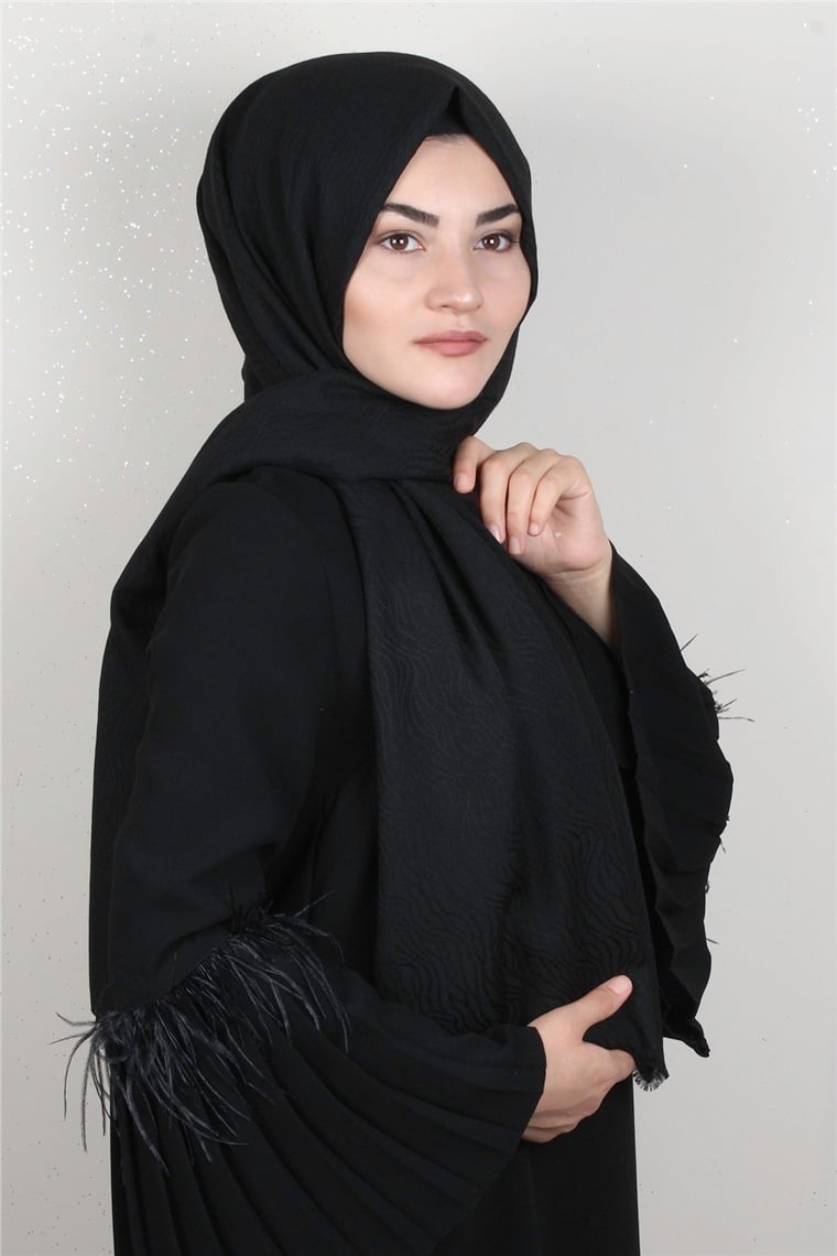 Aqua Şal 1461-13 Siyah