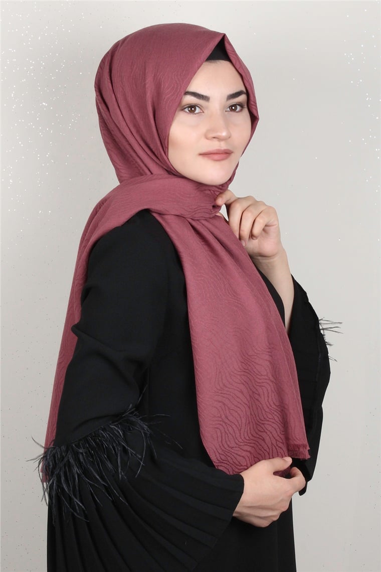 Aqua Şal 1461-19 Gül Kurusu