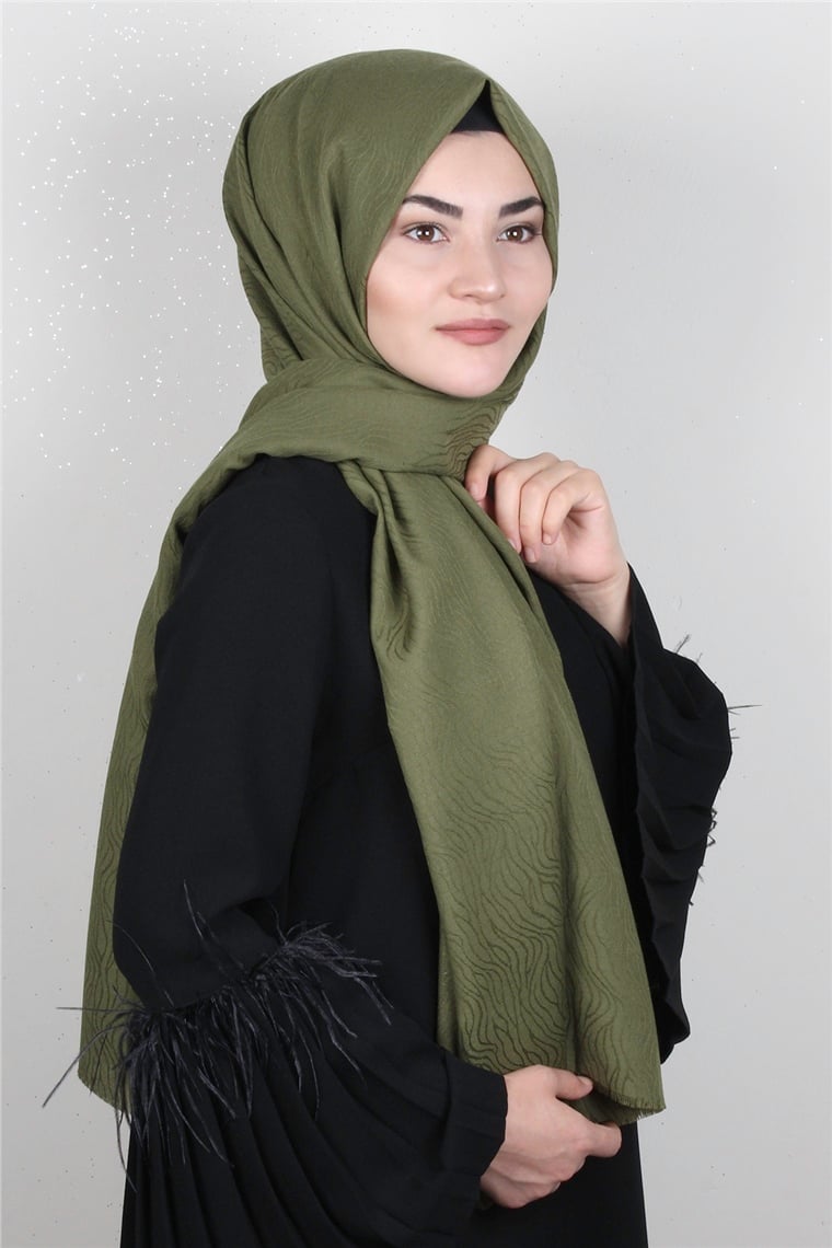 Aqua Şal 1461-20 Haki