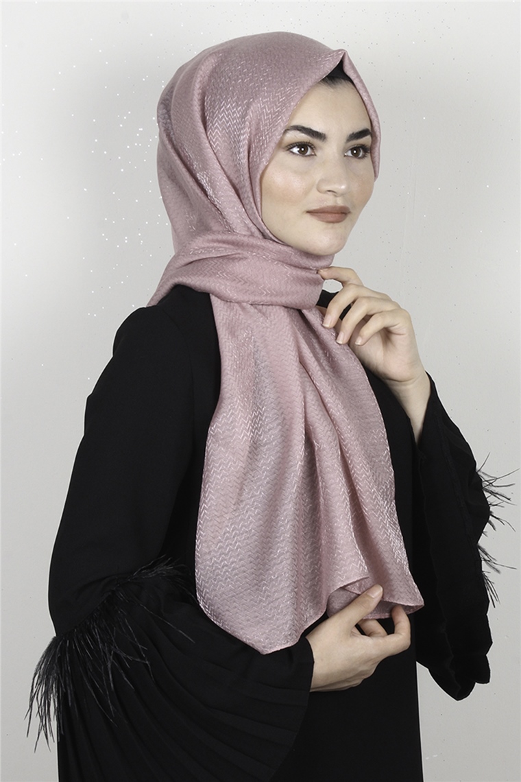 Aqua Şal 1462-25 Koyu Pudra 