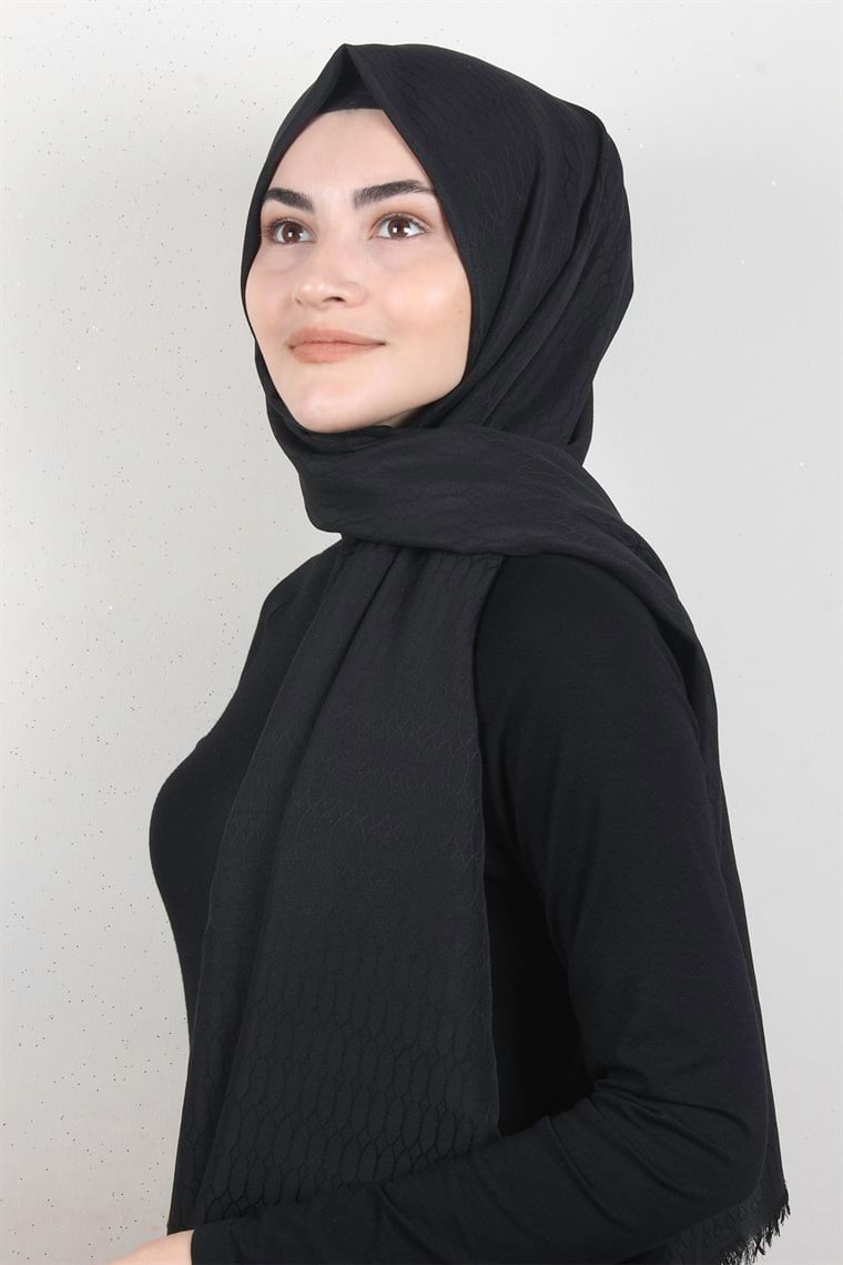 Aqua Şal 1463-8 Siyah