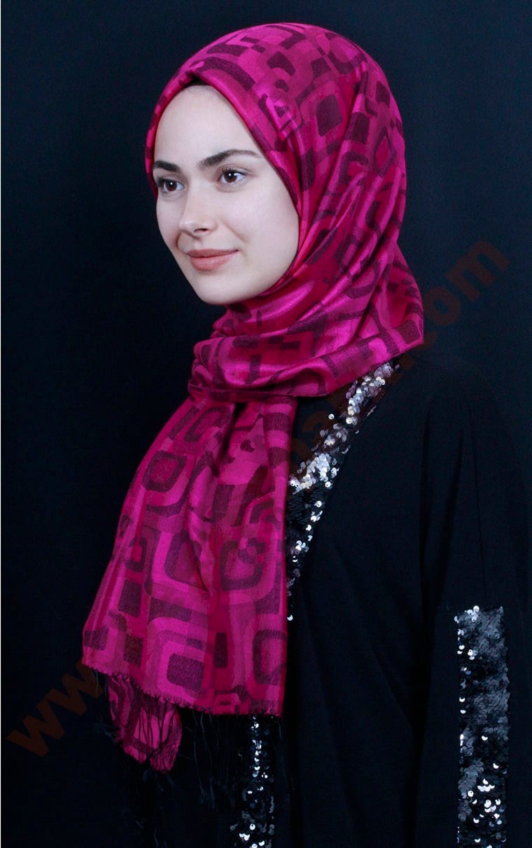 Armanda %18 İpek Şal 5473-24