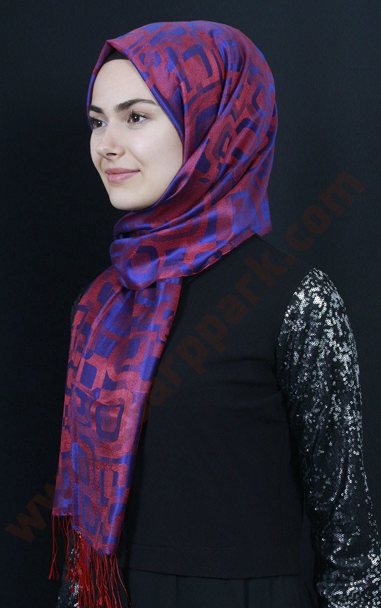 Armanda %18 İpek Şal 5473-25