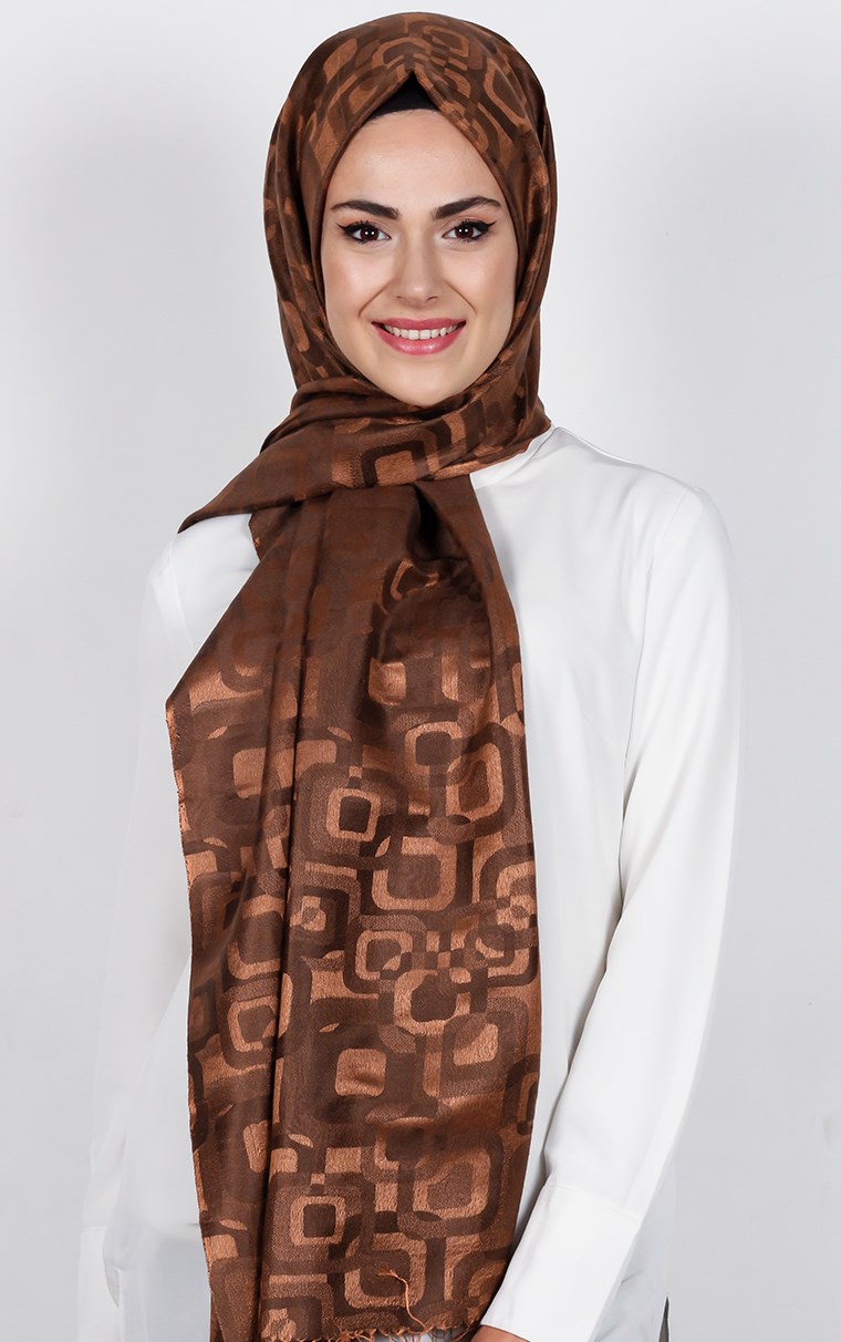 Armanda %18 İpek Şal 5473-35