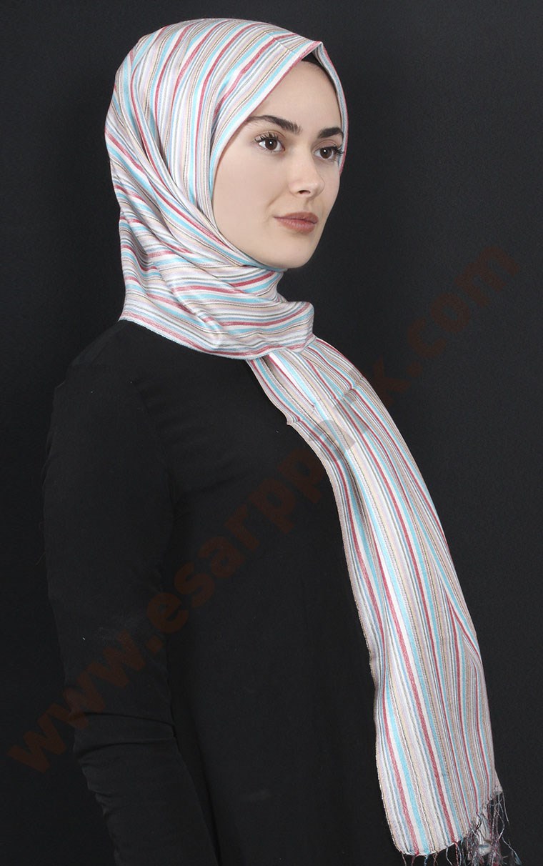 Armanda %18 İpek Şal 5474-4