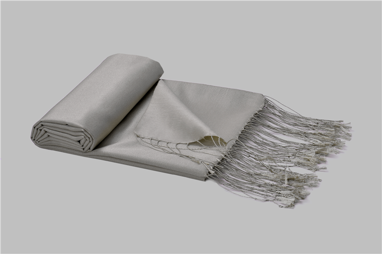 Armanda İpek Şal 3011-1157 Taş-Silver 