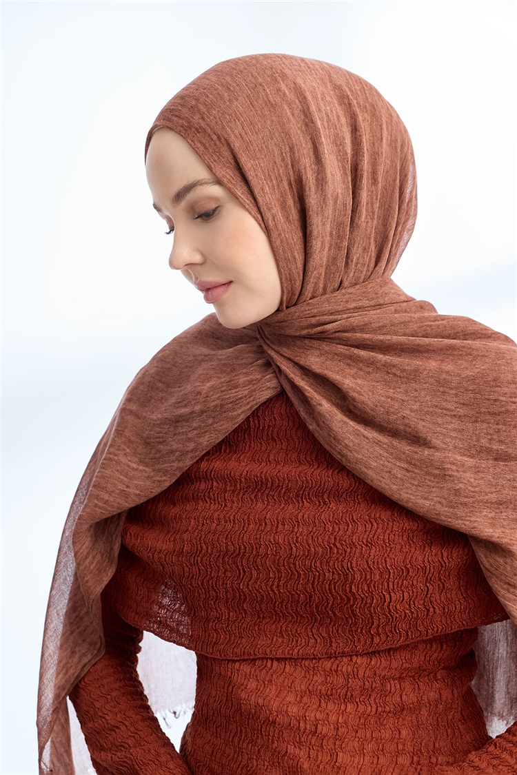 Armanda Soft Viscon Şal 3601-1170 Tütün 