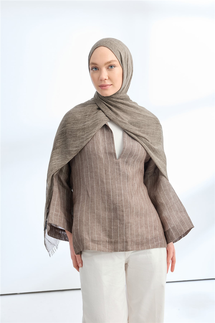 Armanda Soft Viscon Şal 3601-1171 Kül