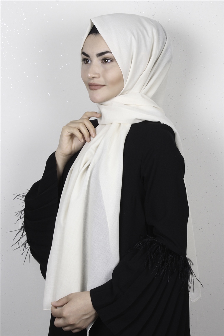 Armine  %100 Pamuklu Trend Şal 3000-19 Krem