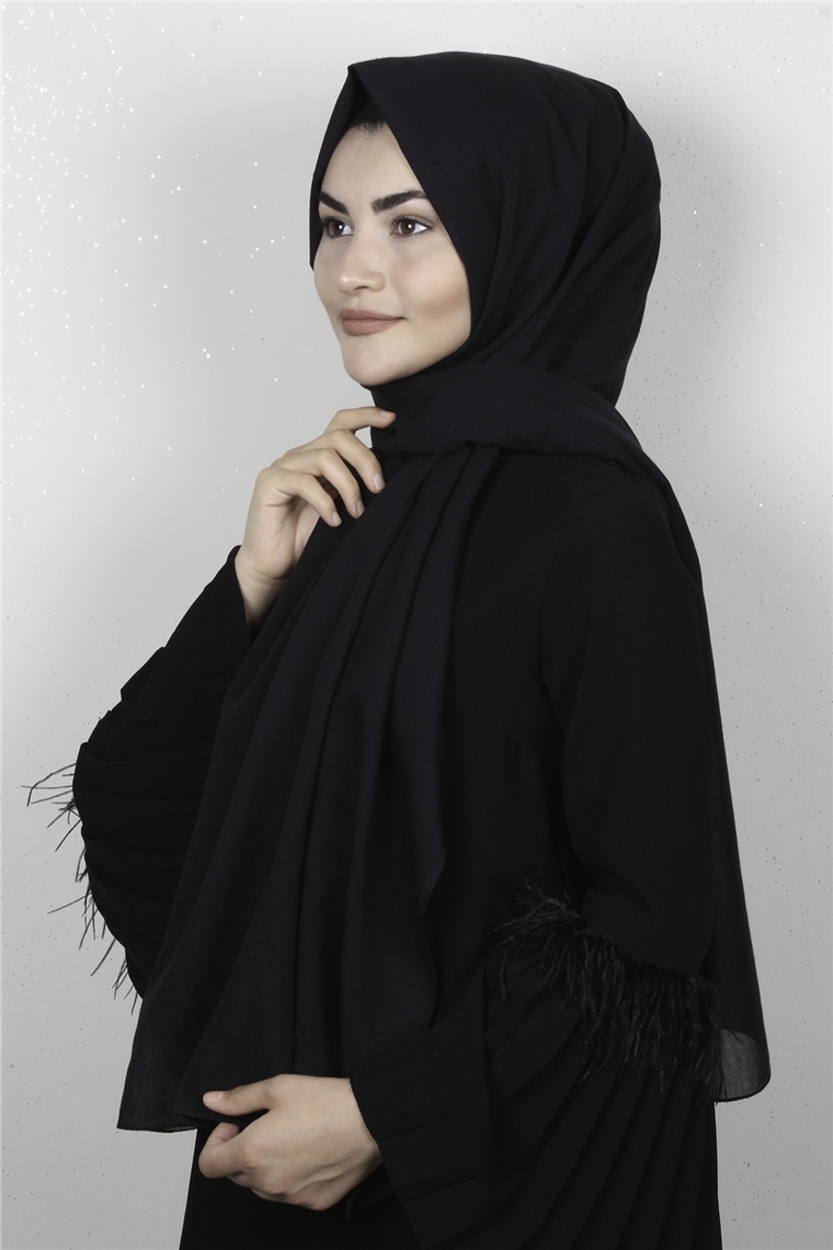 Armine  %100 Pamuklu Trend Şal 3000-22 Siyah