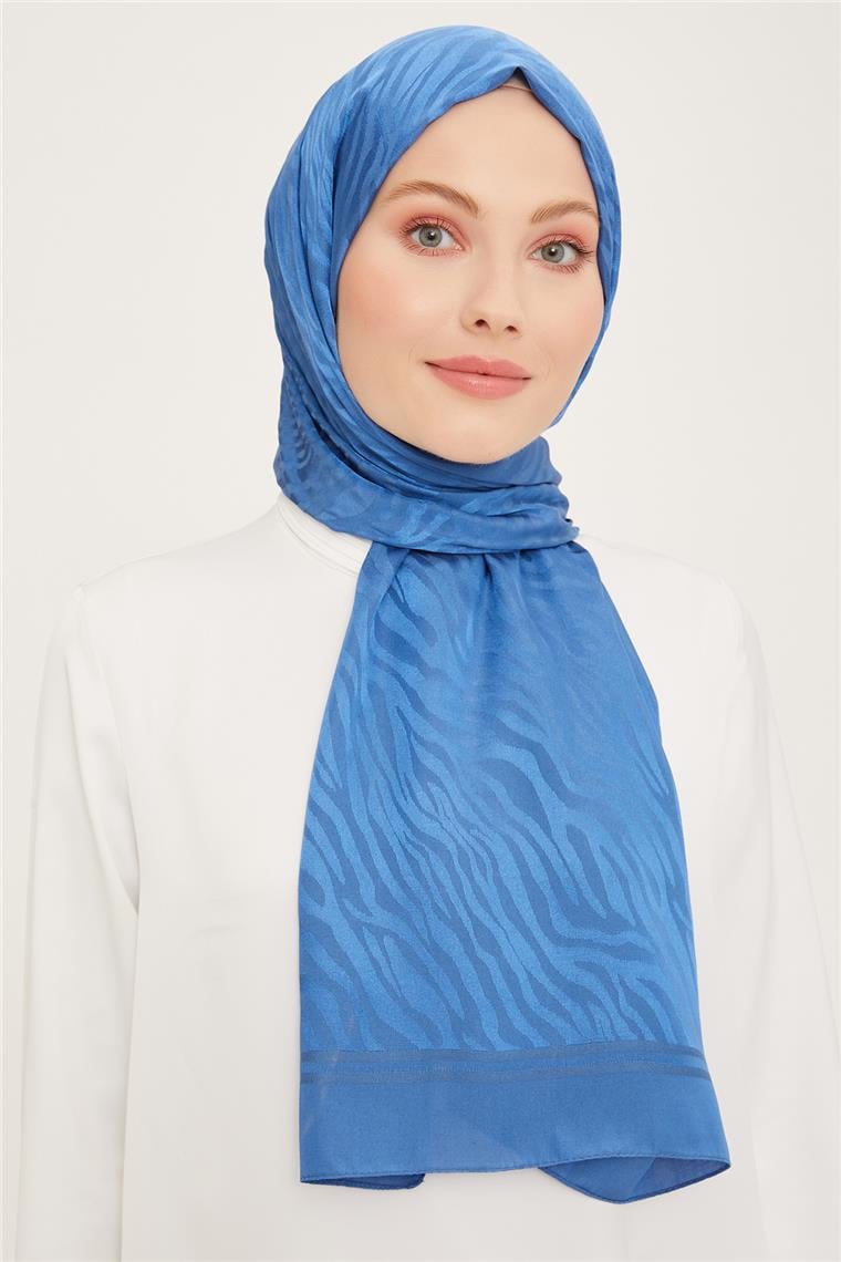 Armine Diamond Şal Zebra 3094-2 İndigo