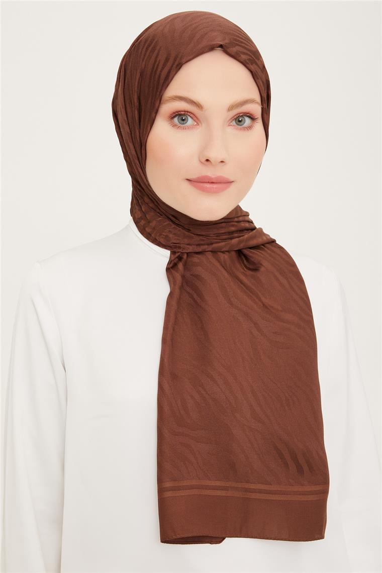 Armine Diamond Şal Zebra 3094-5 Kahverengi