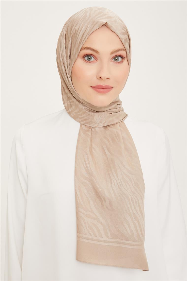 Armine Diamond Şal Zebra 3094-6 Sütlü Kahve