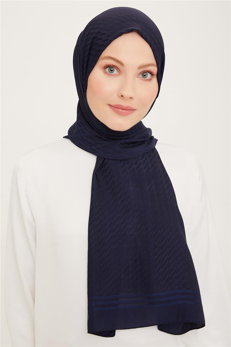 Armine Diamond Şal Zikzak 3095-1 Lacivert