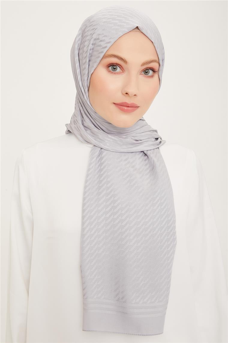 Armine Diamond Şal Zikzak 3095-10 Gümüş