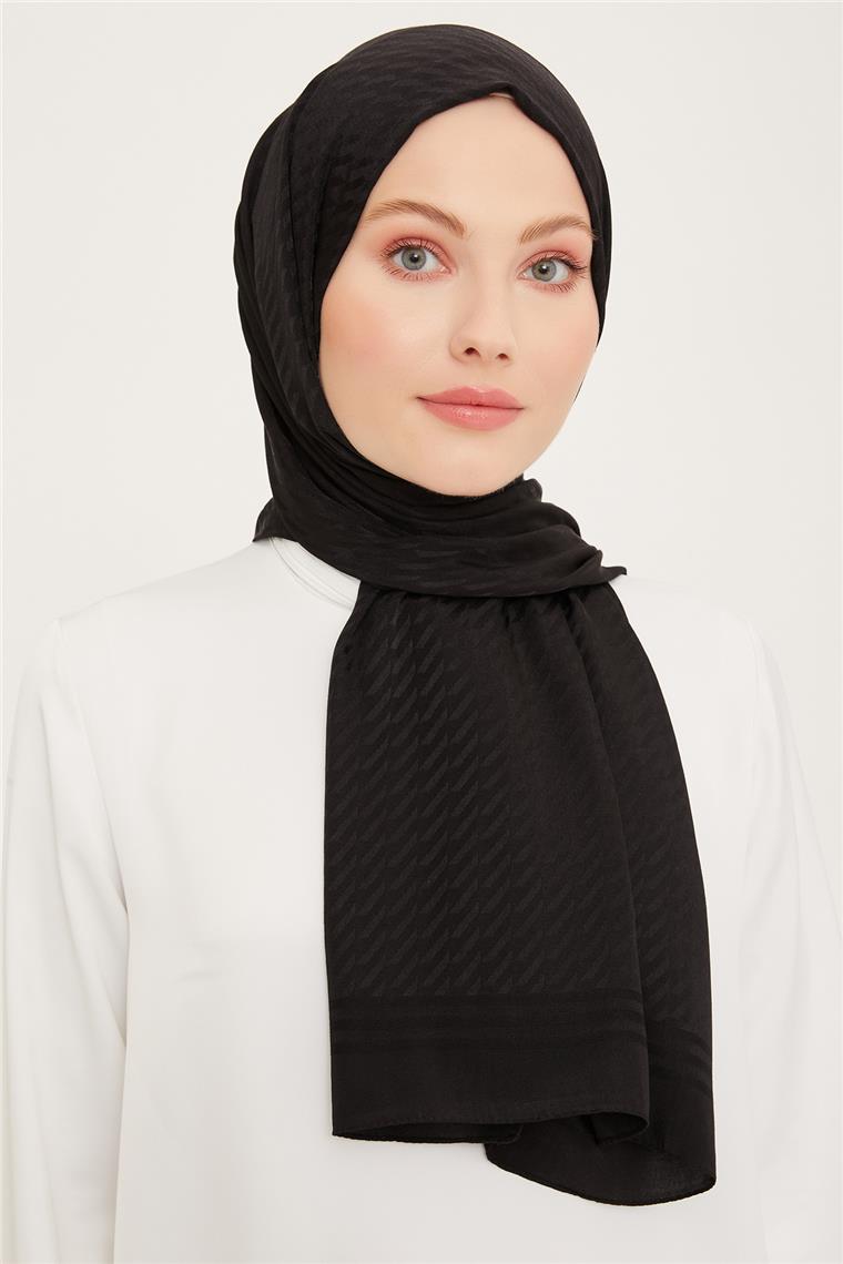 Armine Diamond Şal Zikzak 3095-12 Siyah