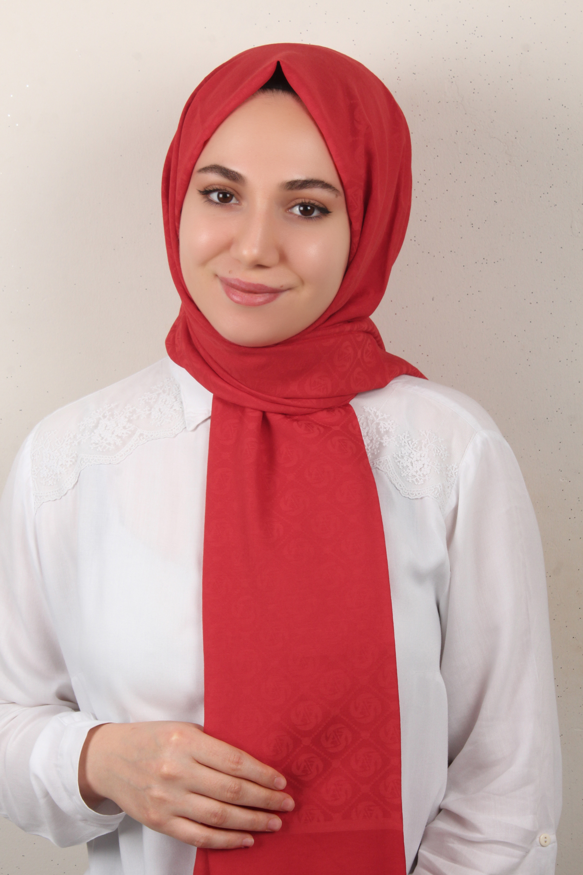 Armine Fresh Şal 3109-9 Kırmızı