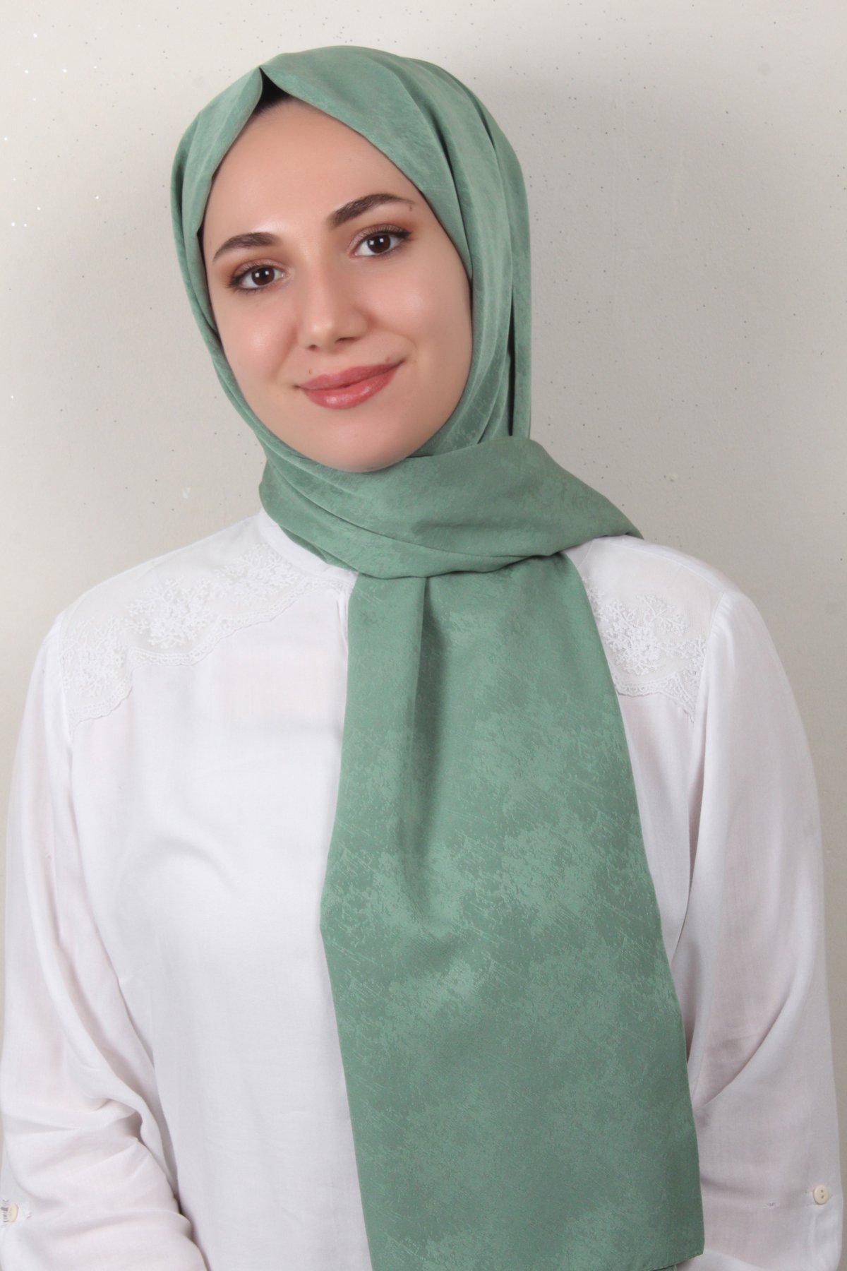 Armine Jakar Capri Şal 3108-2 Mint Yeşili